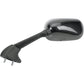 Emgo Mirror - Side View - Black/Carbon Fiber - Rectangle - Left - Yamaha 20-80554