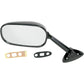 Emgo Mirror - Side View - Black/Carbon Fiber - Rectangle - Left - Suzuki 20-69784