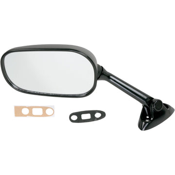 Emgo Mirror - Side View - Rectangle - Black - Left 20-69782