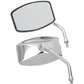 Emgo Mirror - "Big One"/Cruiser - Side View - Rectangle - M10 x 1.25 - Chrome - Pair 20-42460