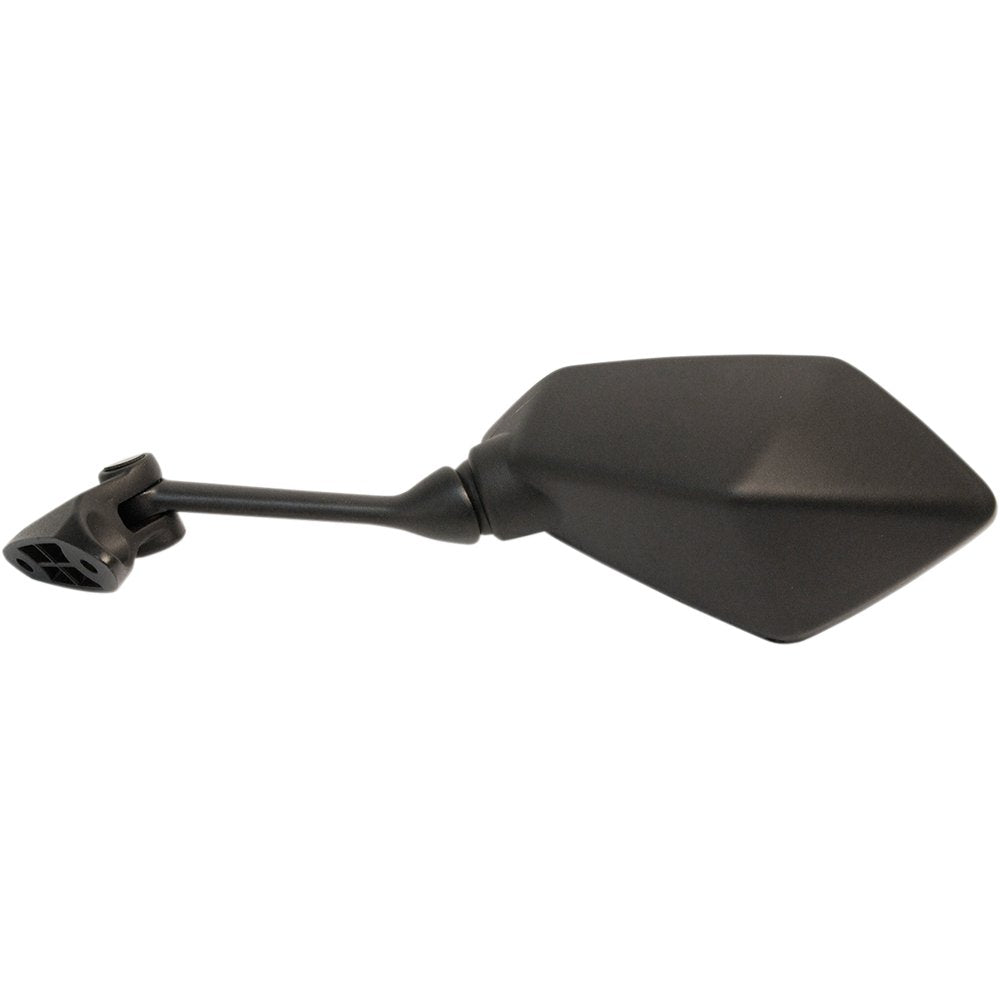 Emgo Mirror - Side View - Polygon - Black - Left 20-43102