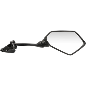 Emgo Mirror - Side View - Polygon - Black - Right 20-43101