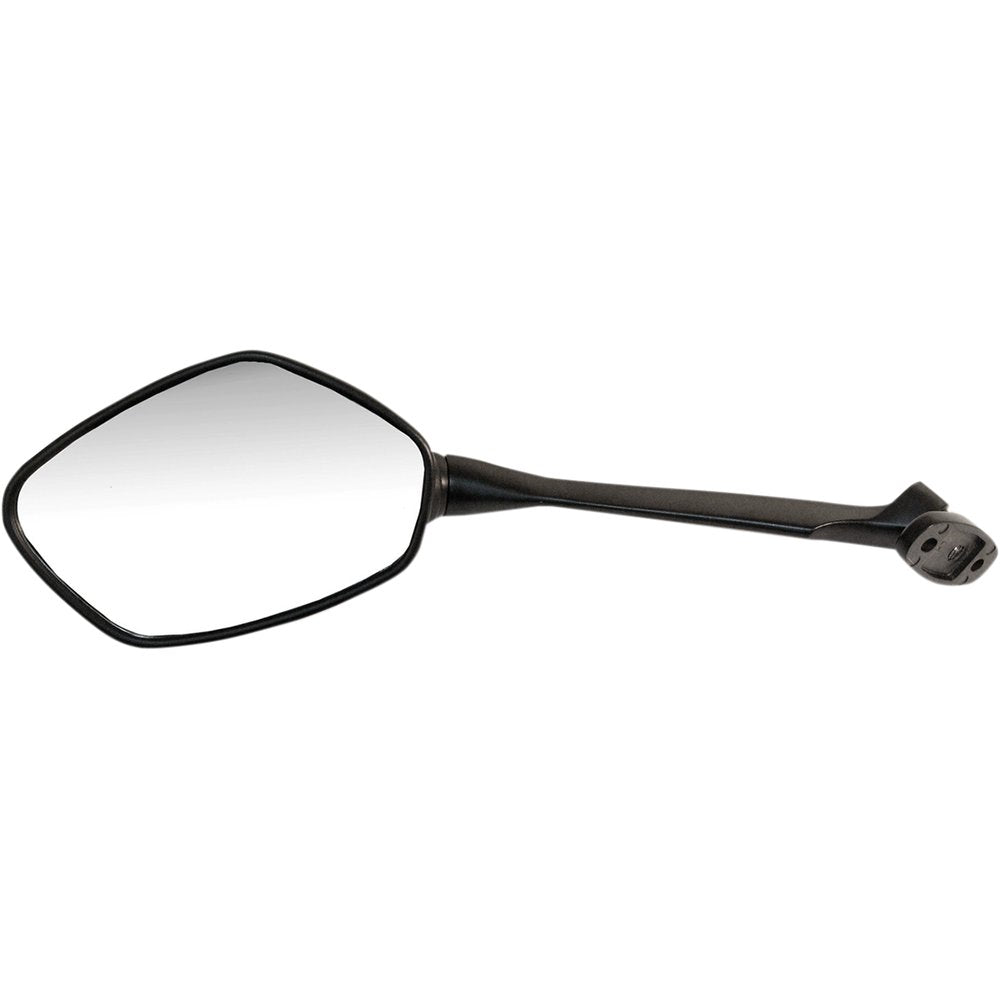 Emgo Mirror - Side View - Polygon - Black - Left 20-87152