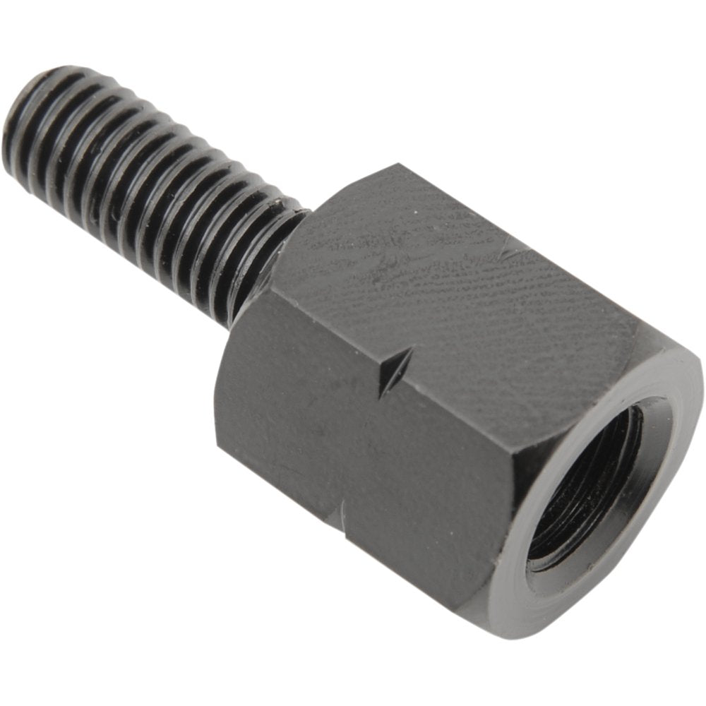 Emgo Adapter - Mirror - Universal - M8 x 1.25 Male | M10 x 1.25 (Left Hand) Female - Black 20-28148