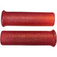 Emgo Star Fire Flake Grips - Retro - Metal - 1" - Red 42-21114