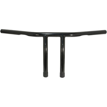 Emgo 1" T-Bar Handlebar - 8" - Dimpled - Black 07-93422B