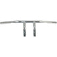 Emgo 1" T-Bar Handlebar - 4" - Dimpled - Chrome 07-93420
