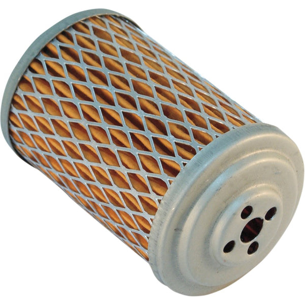 Emgo Oil Filter - Silver/Orange - Harley-Davidson 10-28310