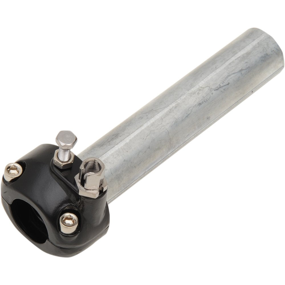 Emgo 7/8" Throttle Assembly - Single Cable - Black 44-29470B