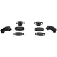 Emgo Aluminum Handlebar Riser Kit - 1-1/8" - Black 23-09381
