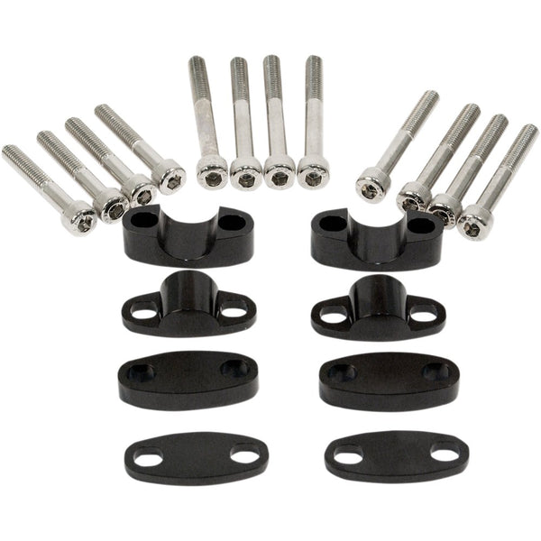Emgo Aluminum Handlebar Riser Kit - 7/8