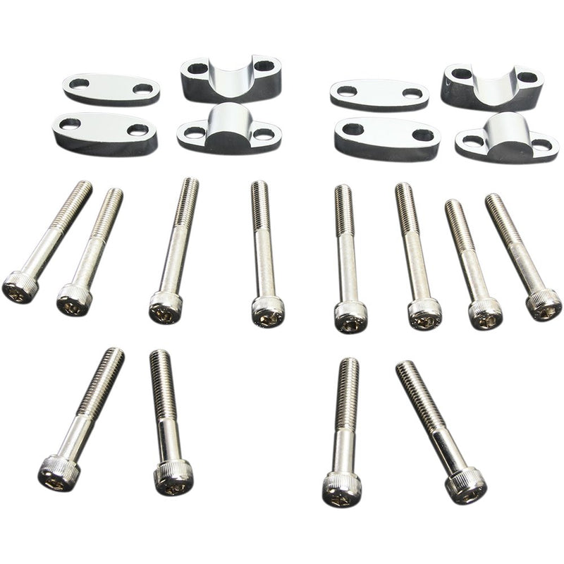 Emgo Aluminum Handlebar Riser Kit - 7/8" - Aluminum 23-09370