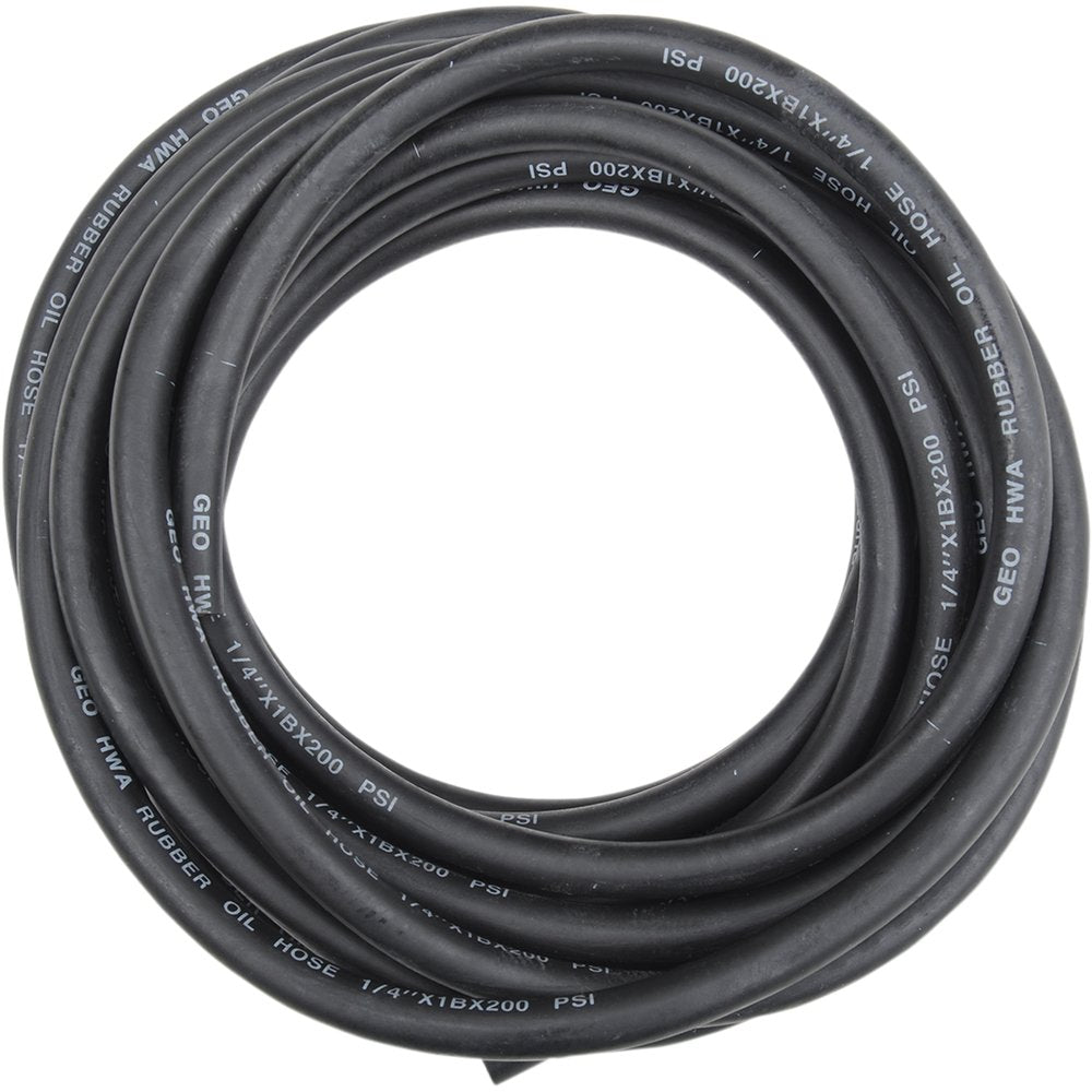 Emgo Oil/Fuel Line - Black - 1/4" x 25' 14-03711