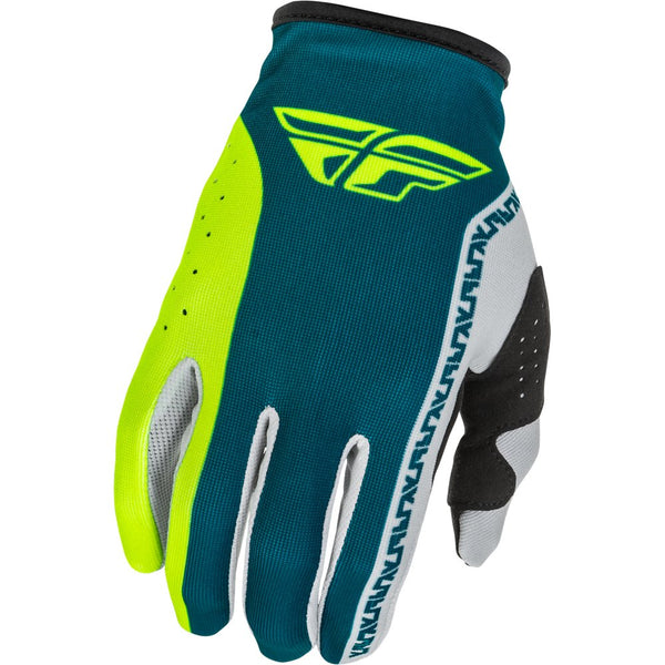 Youth Lite Gloves Grey/Lime/Teal Ys