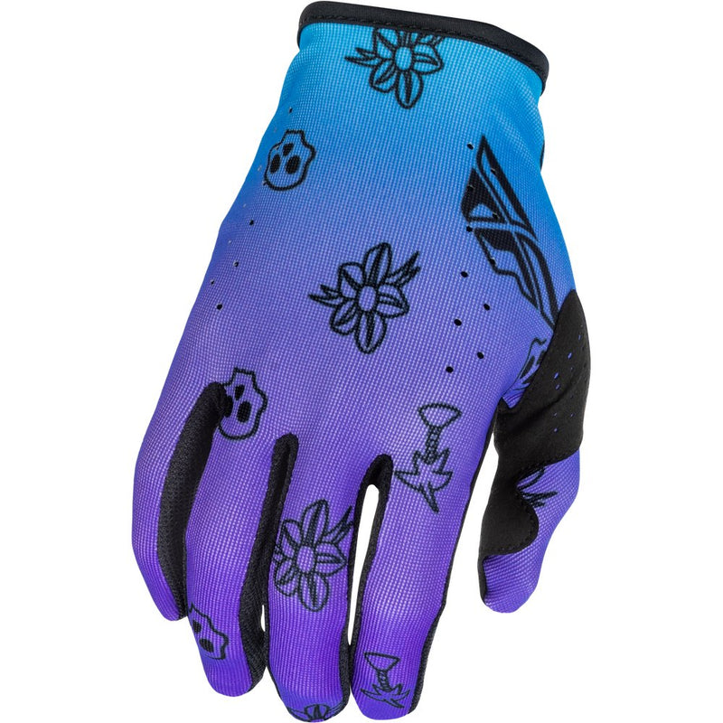 Youth Lite Outline Gloves Purple/Blue/Black Ys
