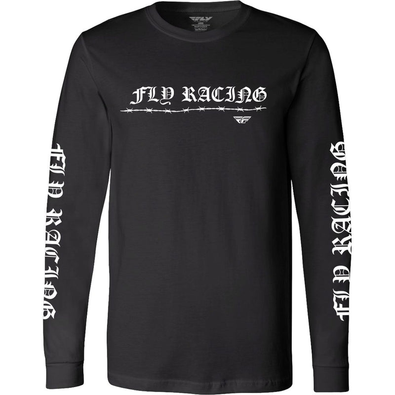 Fly Barbed Wire L/S Black Sm