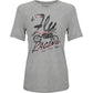 Fly Women's Vintage Tee Grey 2x