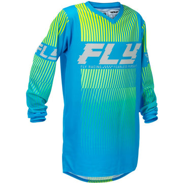 Youth F 16 Jersey Blue/Hi Vis Yxl