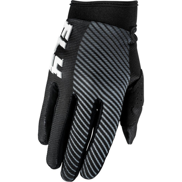 Youth F 16 Gloves Black/White Yl