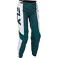 Women's F 16 Pants Teal/White/Gold Sz 11/12
