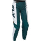 Women's F 16 Pants Teal/White/Gold Sz 00/02