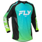 F 16 Jersey Aqua/Black/White 2x