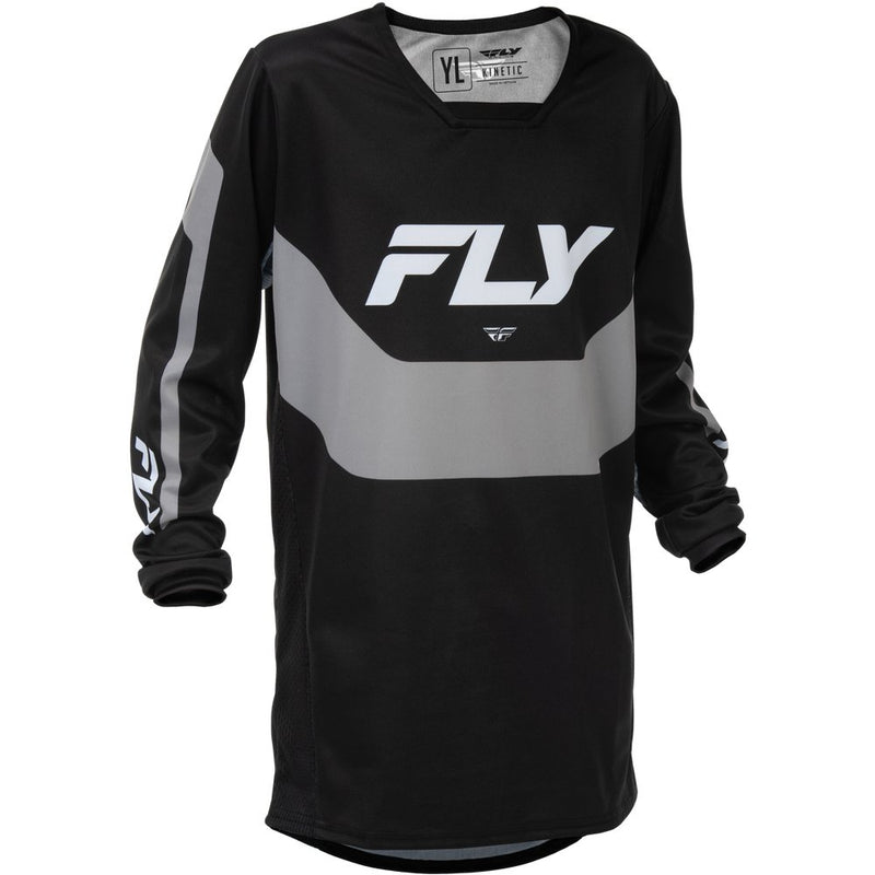 Youth Kinetic Jersey Black/Grey Yxl