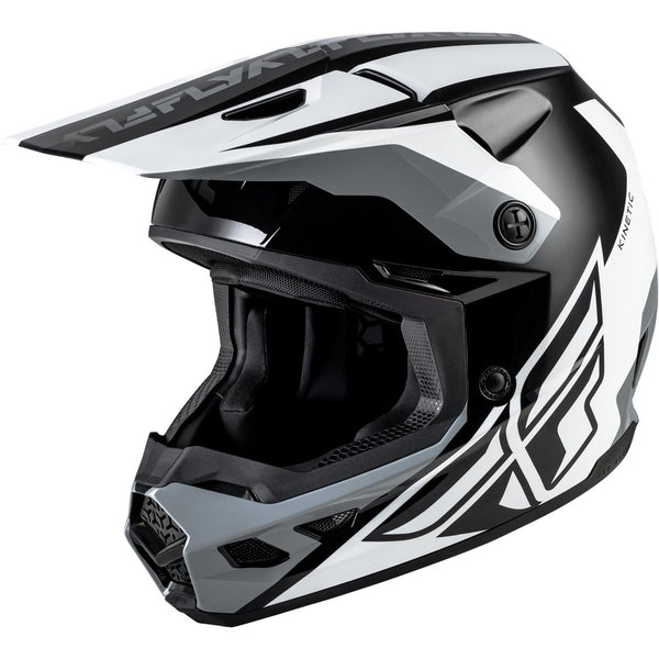 Kinetic Crest Helmet Black/White/Grey Xs