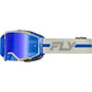 Zone Pro Goggle Grey/Blue W/ Blue Mirror/Smoke Lens