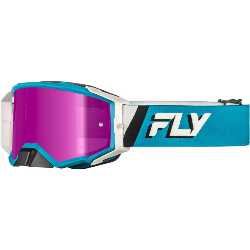 Zone Elite Goggle Blue/White W/ Magenta Mirror/Smoke Lens