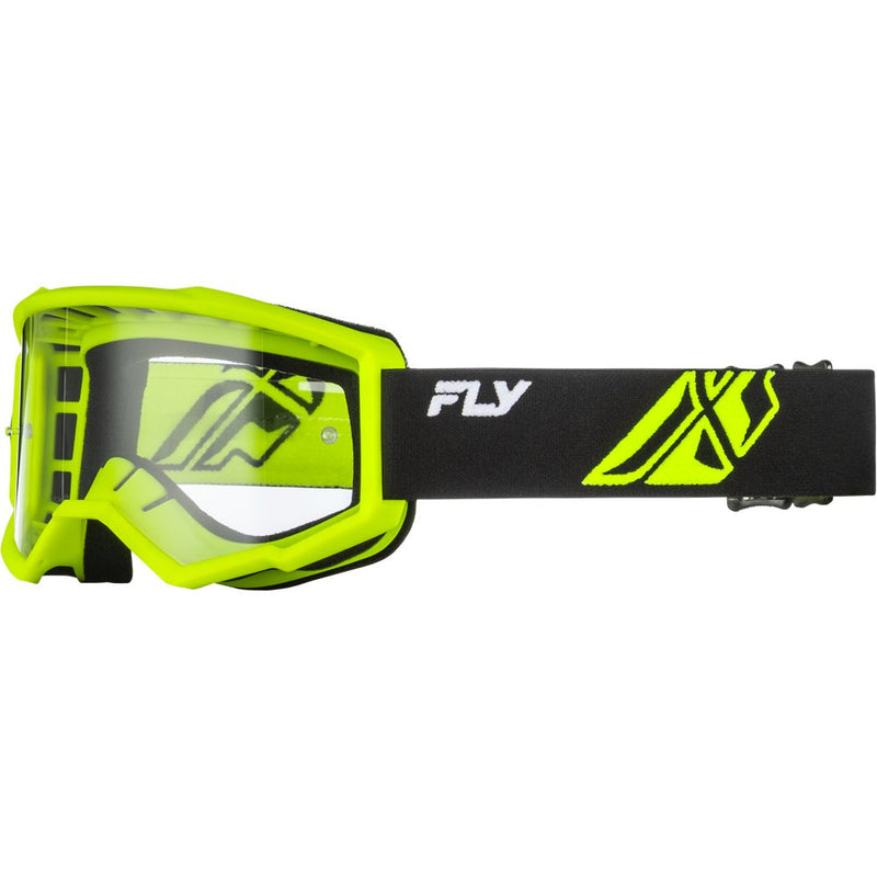 Youth Focus Goggle Hi Vis/Blk W/ Clear Lens