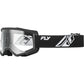 Youth Focus Goggle Black/White W/ Clear Lens