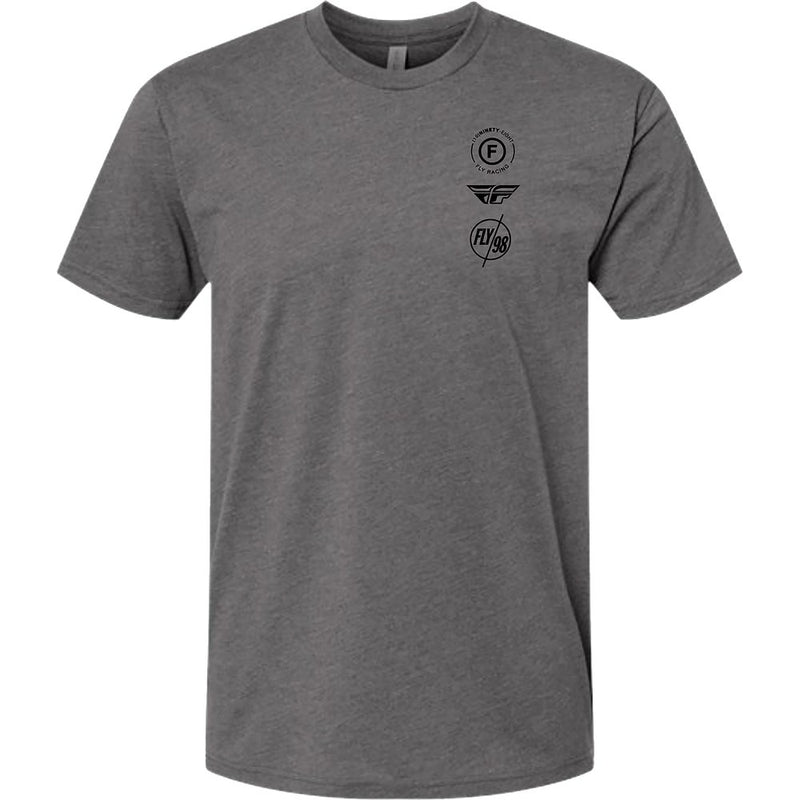 Fly Atom Tee Gunmetal Heather Lg