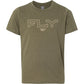Youth Fly Edge Tee Military Green Ys