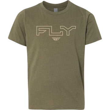 Youth Fly Edge Tee Military Green Ym