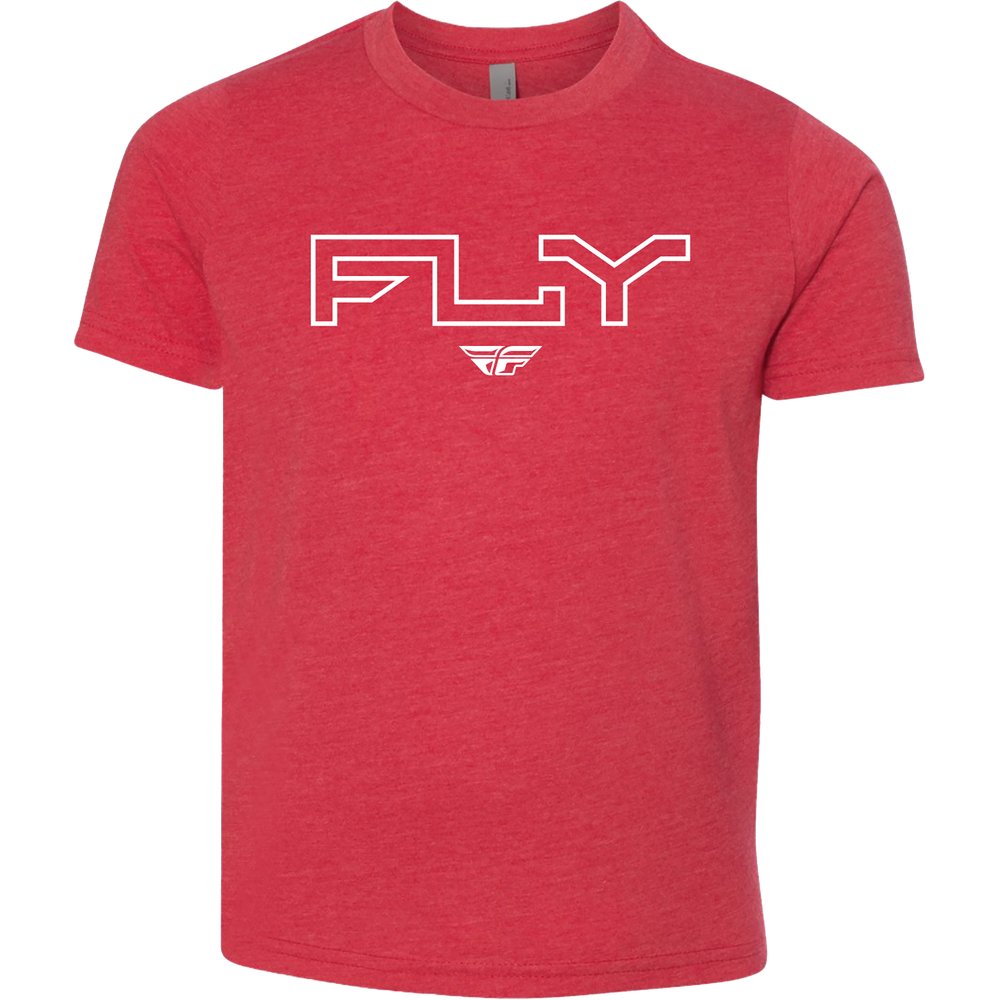 Youth Fly Edge Tee Red Ys