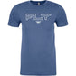 Fly Edge Tee Cool Blue Heather Xl