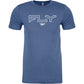 Fly Edge Tee Cool Blue Heather 2x