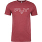 Fly Edge Tee Cardinal Sm