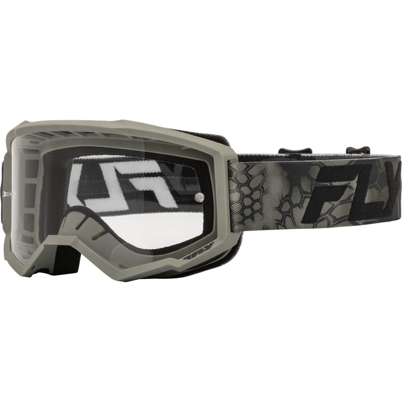 Youth Focus Se Kryptek Goggle Moss Grey/Black W/ Clear Lens