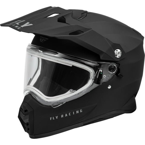 Trekker Cw Solid Helmet Elec Shld Matte Black Sm