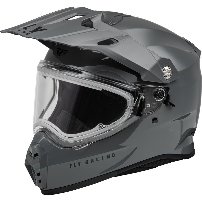 Trekker Cw Solid Helmet Elec Shld Grey Lg