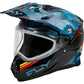 Trekker Cw Conceal Helmet Dual Shld Slate/Black/Red Md