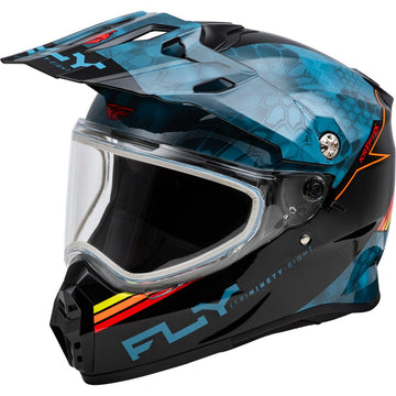 Trekker Cw Conceal Helmet Dual Shld Slate/Black/Red Md