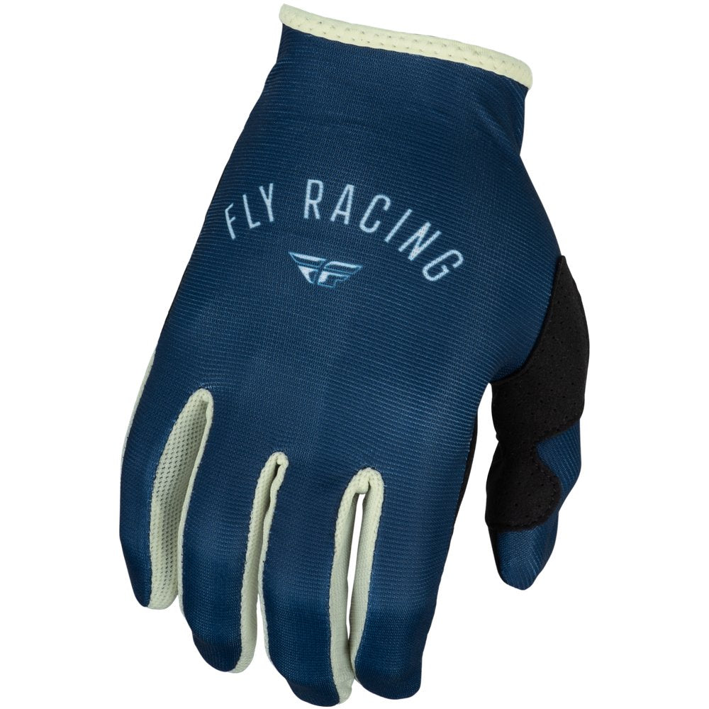 Girl's Lite Gloves Navy/Ivory Yl