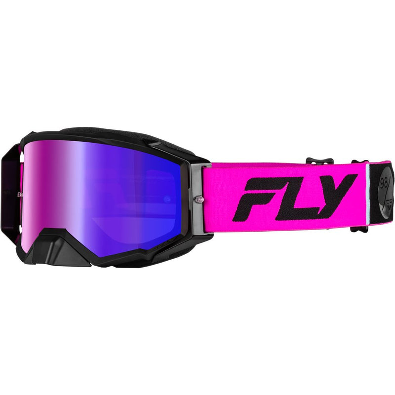 Zone Pro Goggle Pink/Black W/ Iridescent Red Mir/Smk Lens
