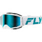 Zone Elite Goggle White/Teal W/ Light Grn Mirror/Smoke Lens