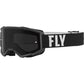 Focus Sand Goggle Black/White W/ Dark Smoke Lens