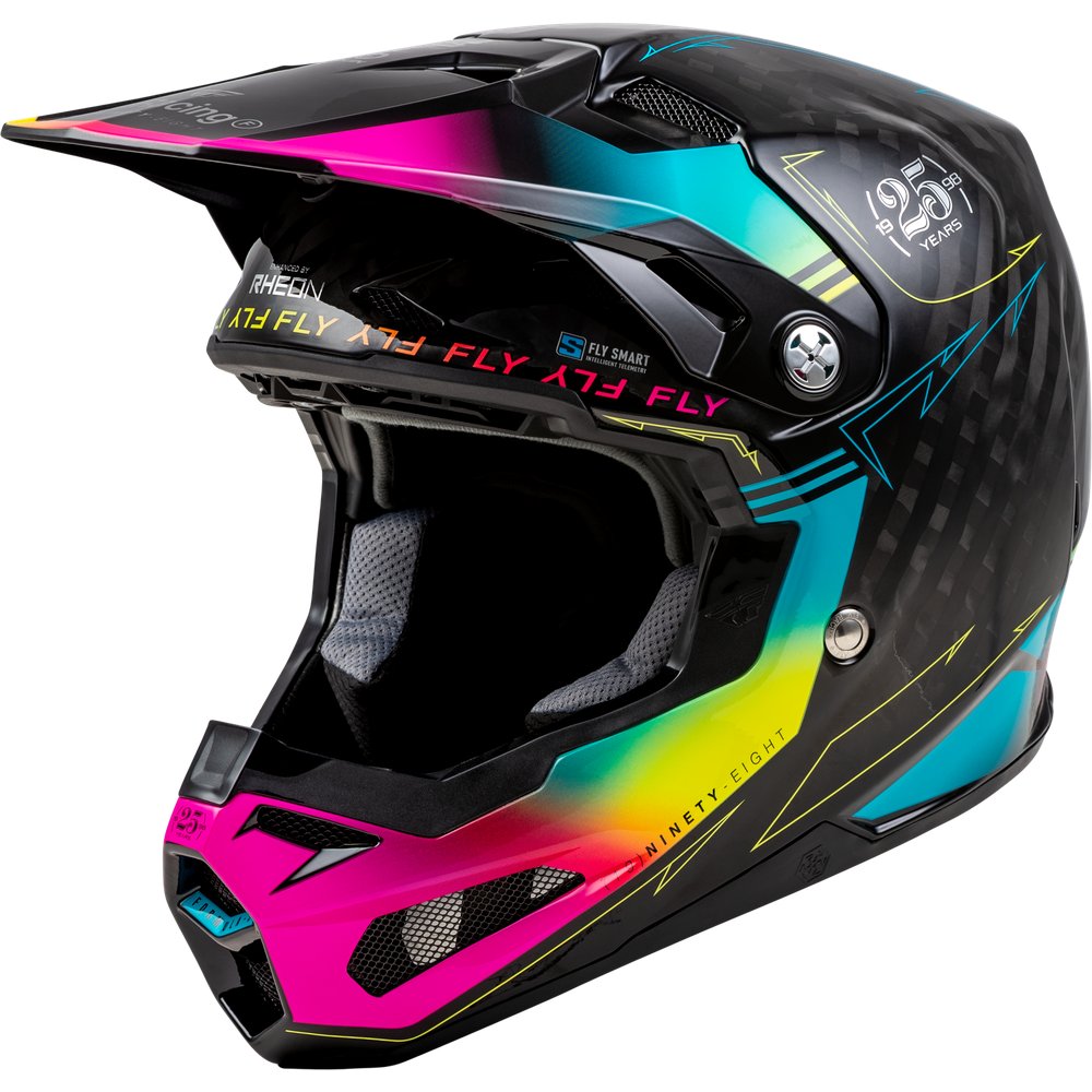 Formula S Carbon Legacy Helmet Black/Electric Blu/Fuschia Xs