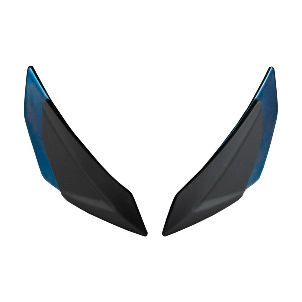 Sentinel Front Side Vents Pair Blue Chrome